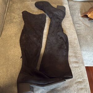 Steve Madden over the knee boots. Suede/velvet like material with a small heel